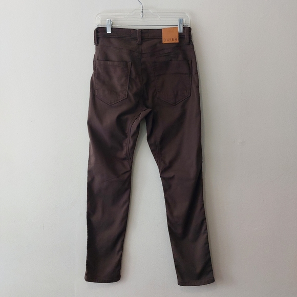 DU/ER Duer No Sweat Slim Fit Stretch Pants Men's Kalamata Brown Size 29 - Picture 5 of 16